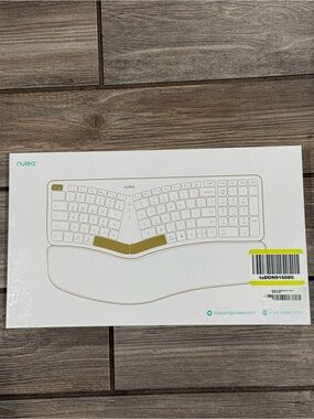 Nulea RT05B Wireless Ergonomic Keyboard Split Keyboard with Cushioned Wrist Rest